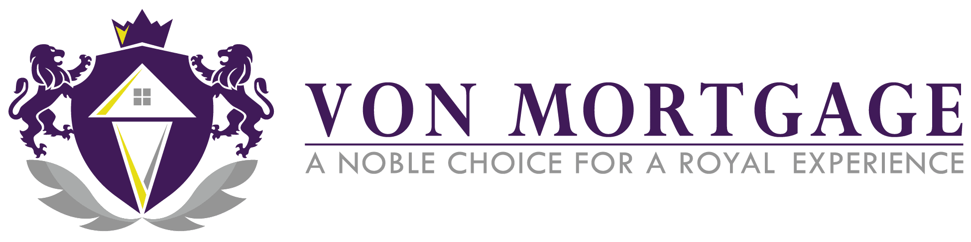 Von Mortgage Logo With Five Stars